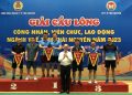 Đoàn viên công đoàn Bệnh viện tham gia giải Cầu lông công nhân viên chức lao động ngành Y tế năm 2023